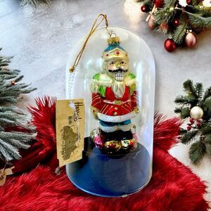 NEW Vintage HARRODS Limited Series Hand Crafted Nutcracker Glass Ornament 6"